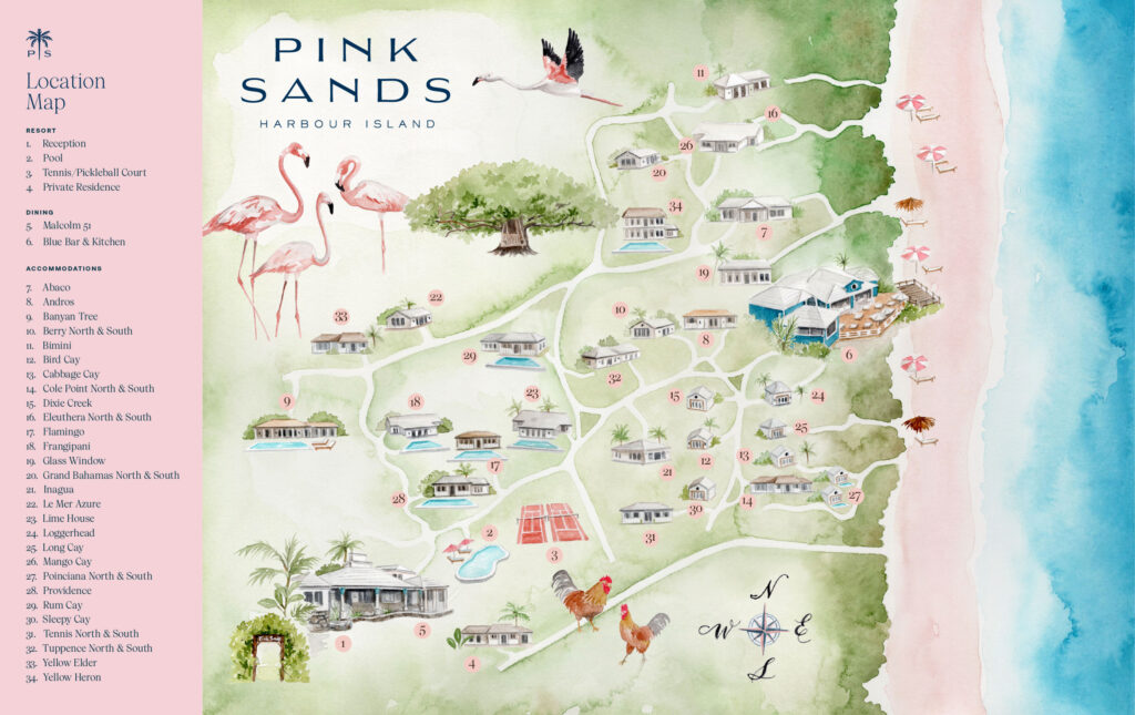 Pink Sands Resort Map
