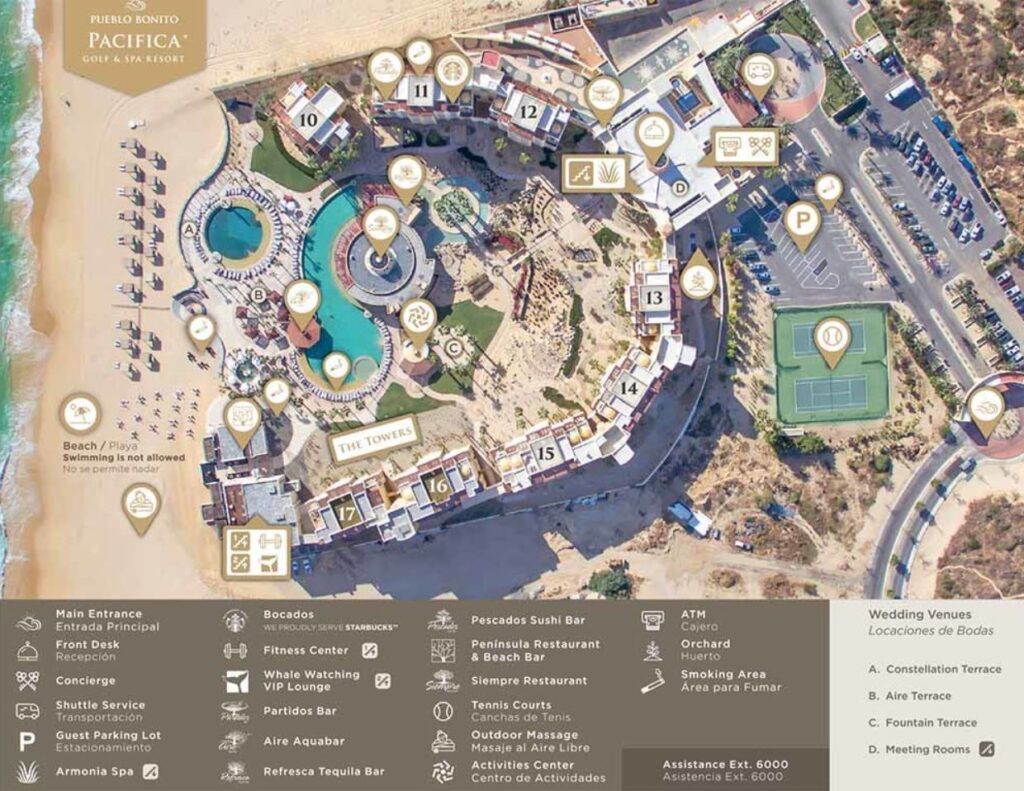 Pueblo Bonito Pacifica Golf & Spa Resort Map