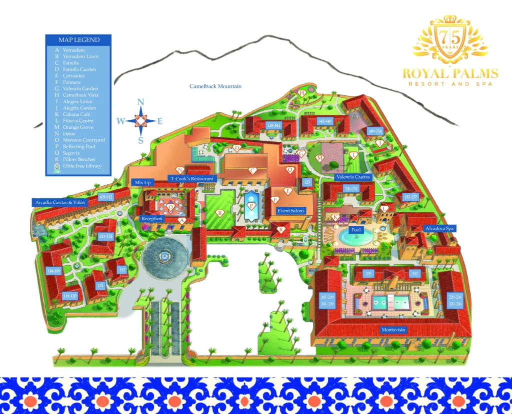 Royal Palms Resort and Spa Map