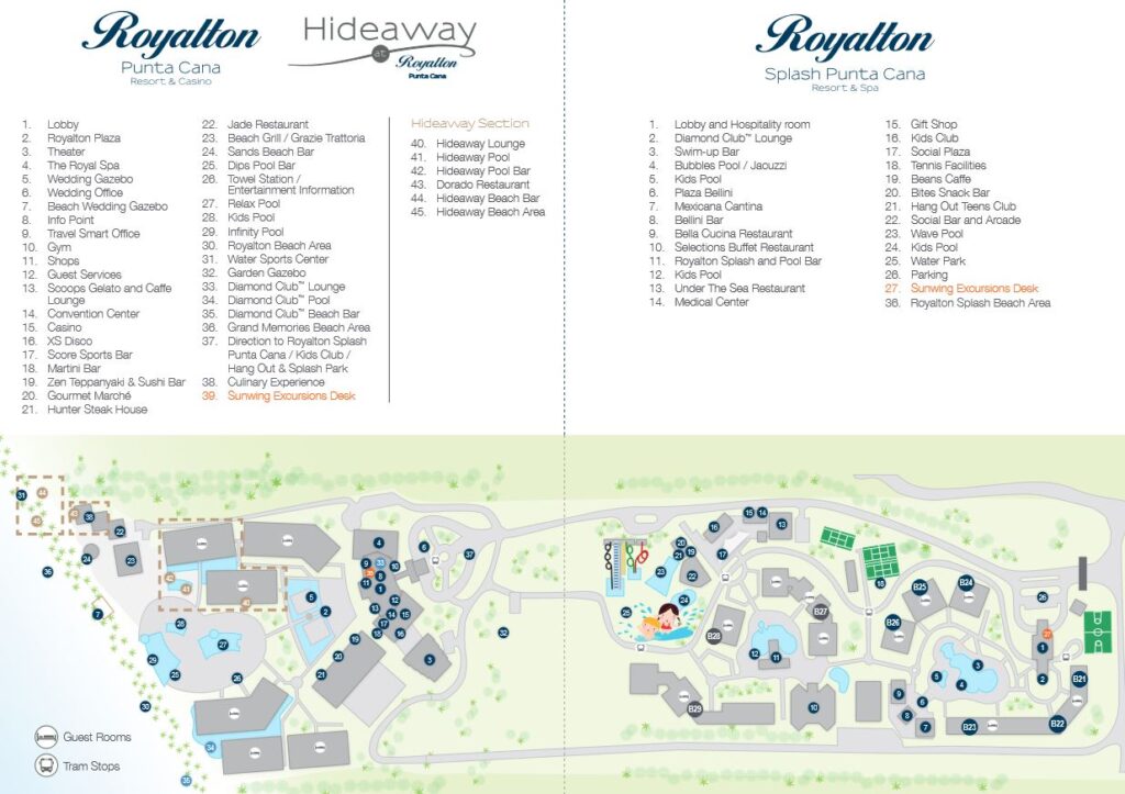 Royalton Punta Cana Resort Map