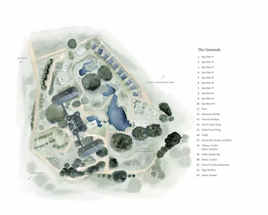 Sensei Lanai, A Four Seasons Resort Map