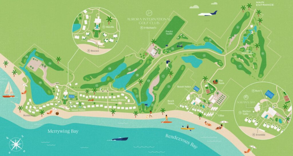 Aurora Anguilla Resort & Golf Club Map