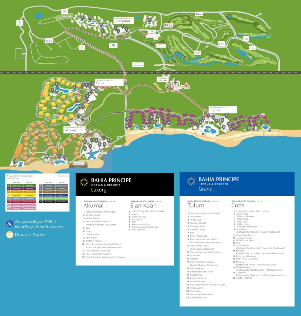 Bahia Principe Luxury Akumal Resort Map