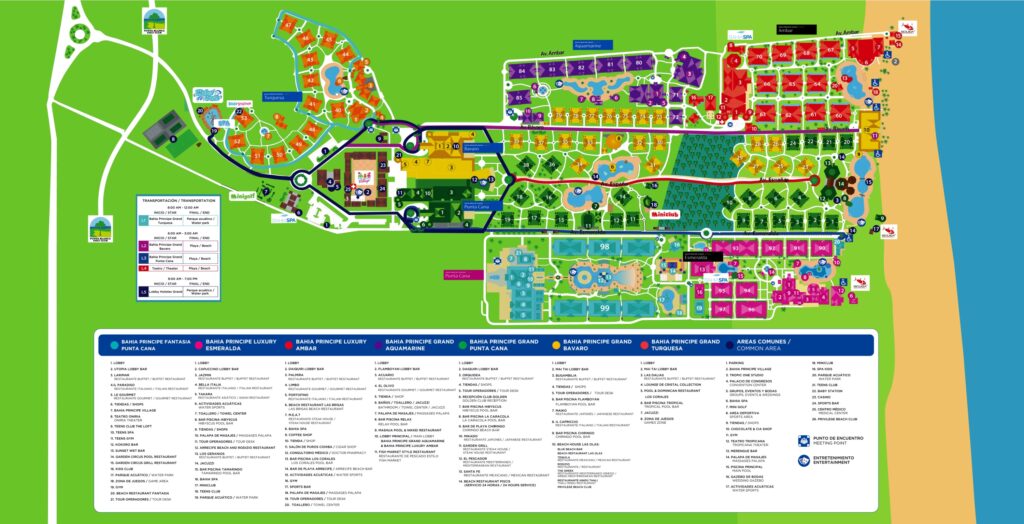 Bahia Principe Grand Bavaro Resort Map