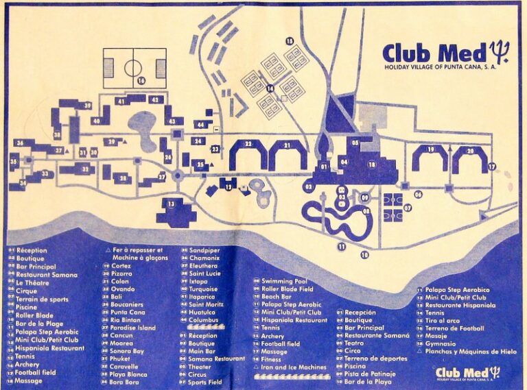 Resort Map of Club Med Punta Cana, Punta Cana