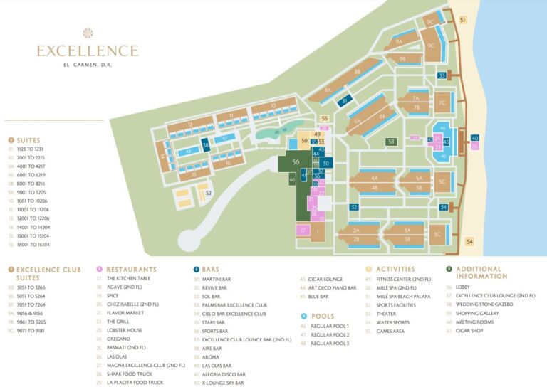 Resort Map of Excellence El Carmen, Punta Cana