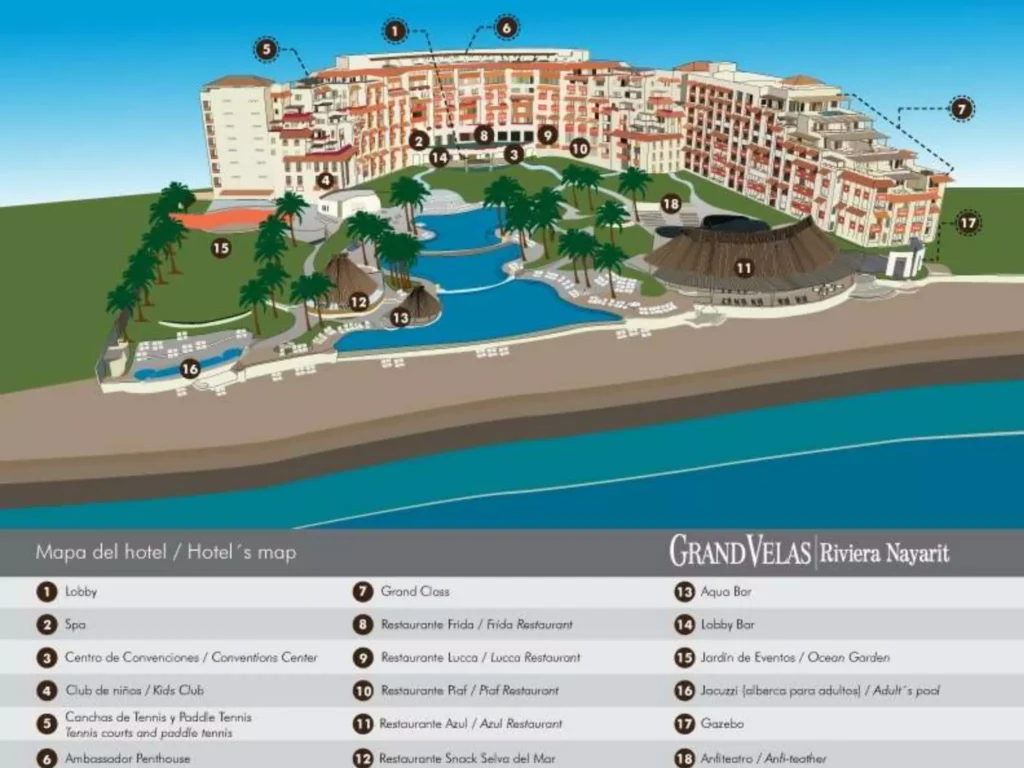 Grand Velas Riviera Nayarit Resort Map