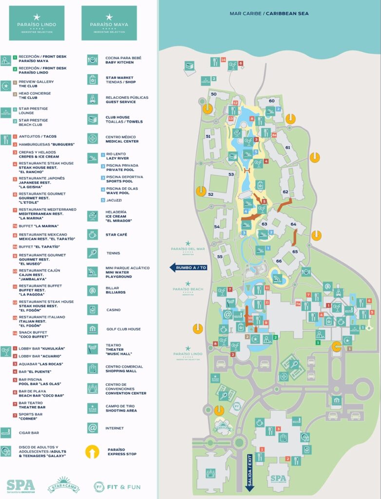 Iberostar Selection Paraiso Maya Suites Resort Map