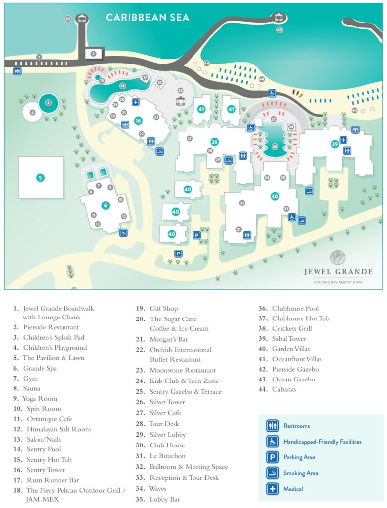 Jewel Grande Montego Bay Resort & Spa Map