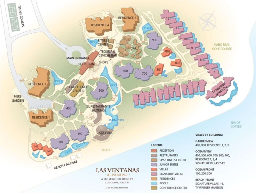 Las Ventanas al Paraiso, A Rosewood Resort Map