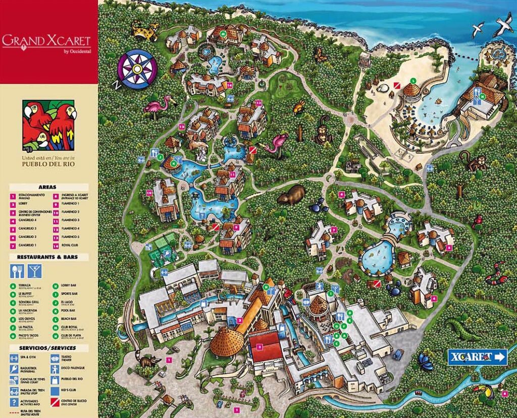 Occidental at Xcaret Destination Resort Map