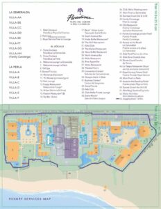 Resort Map of Paradisus Playa del Carmen, Riviera Maya