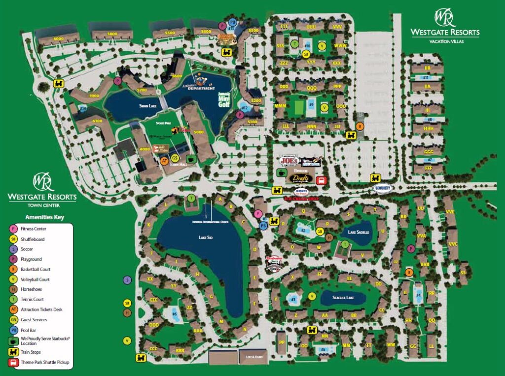 Westgate Vacation Villas Resort Map
