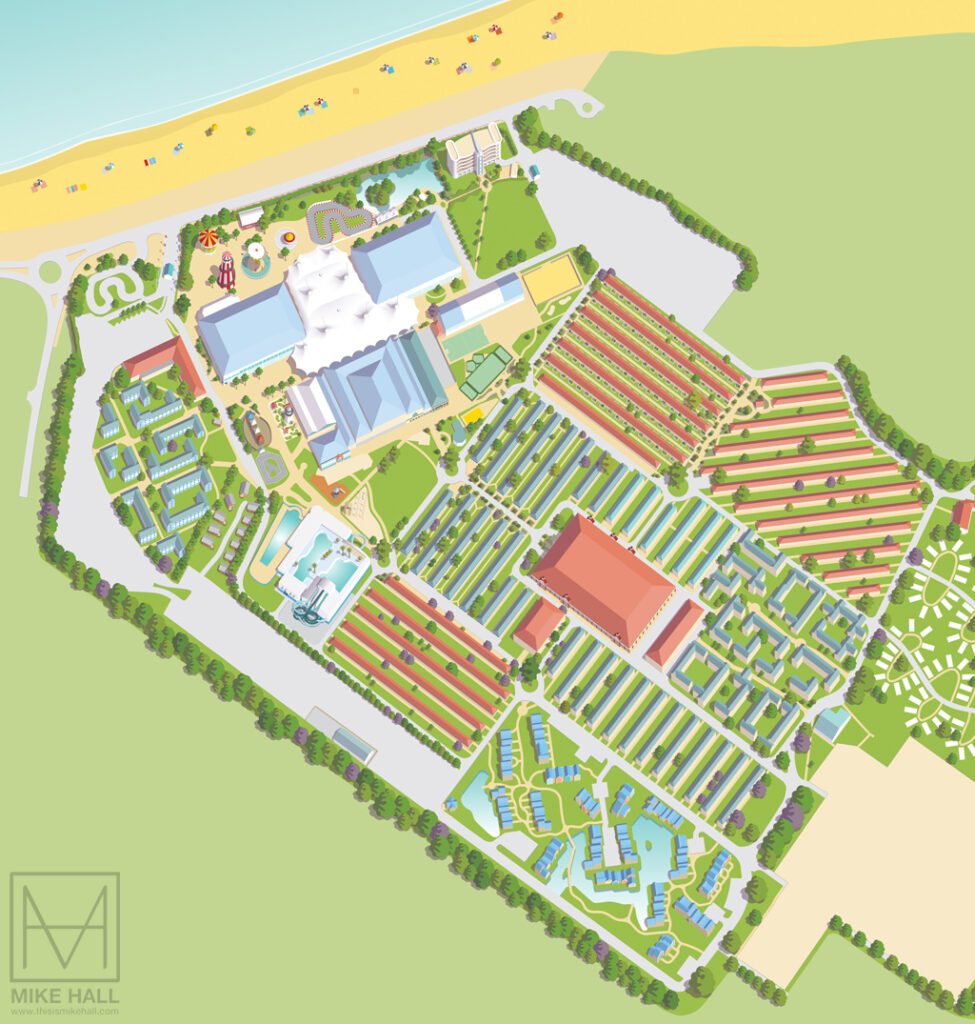 Resort Map Of Butlin s Minehead UK Global Resort Maps