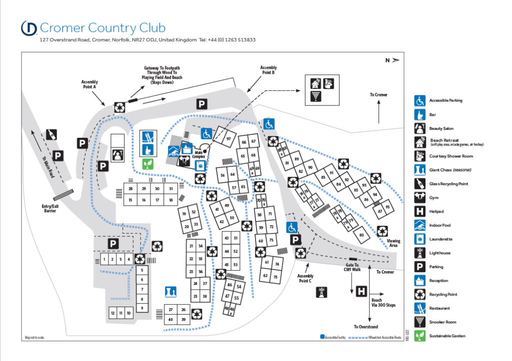 Cromer Country Club Resort Map