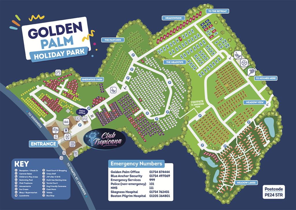 Golden Palm Resort Map