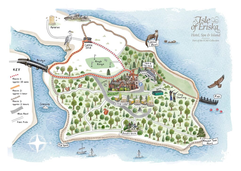 Isle of Eriska Hotel & Spa Map