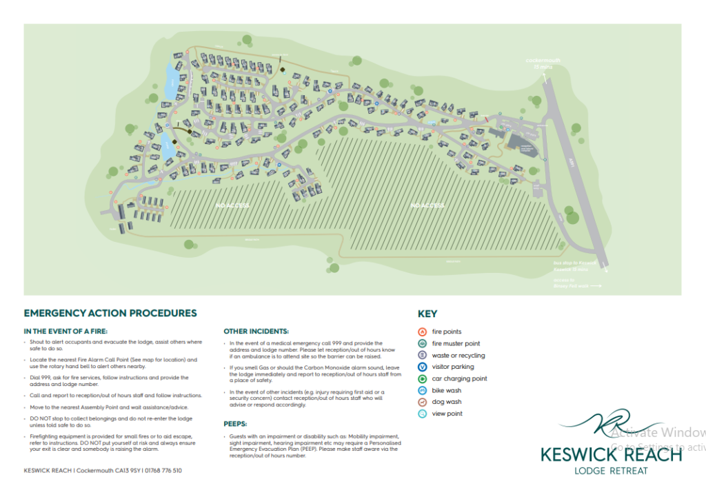 Keswick Reach Lodge Retreat Resort Map