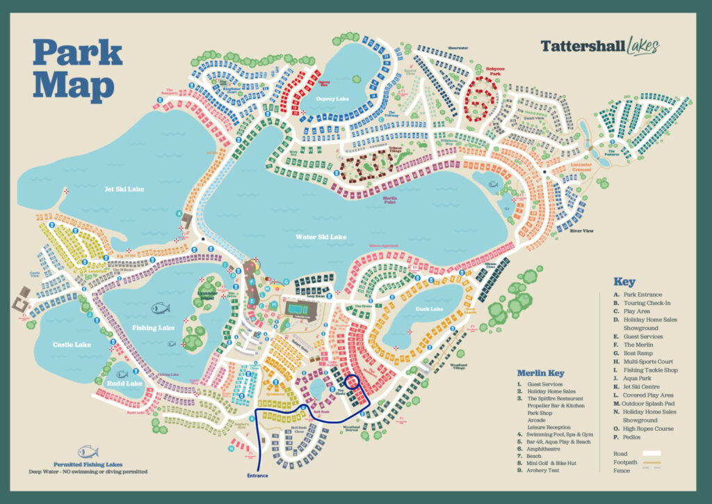 Tattershall Lakes Resort Map