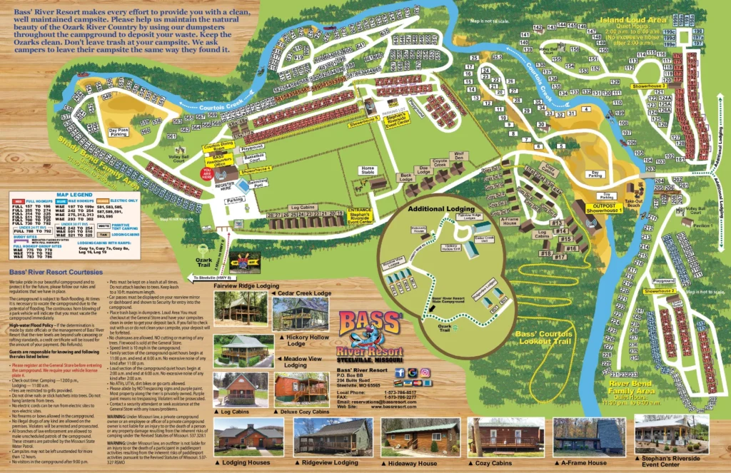 Bass River Resort Map