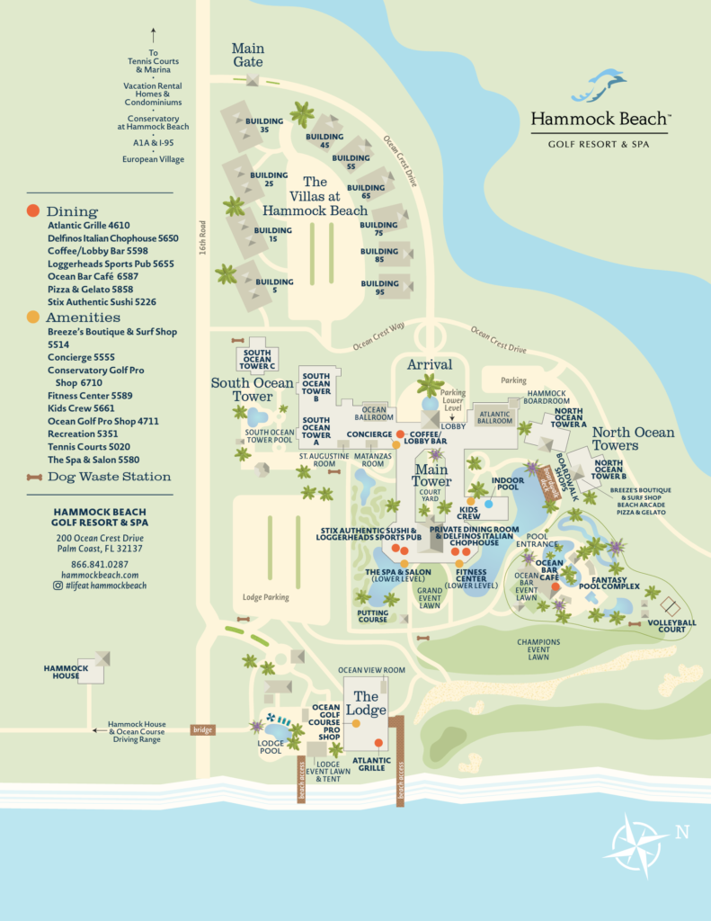 Hammock Beach Golf Resort & Spa Map