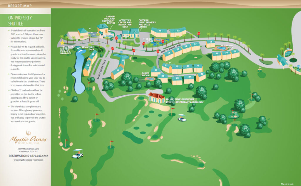 Mystic Dunes Resort & Golf Club Map