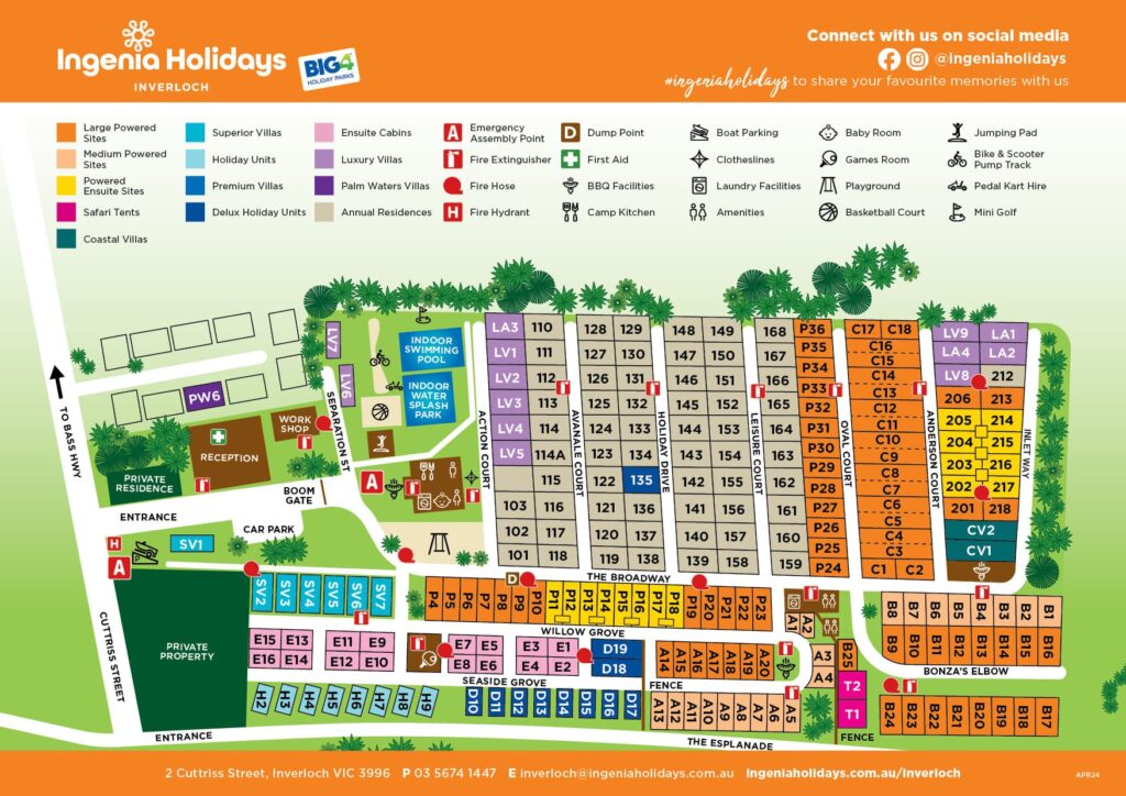 RACV Inverloch Resort Map, Inverloch