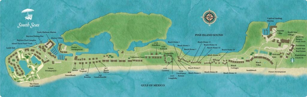 South Seas Resort Map