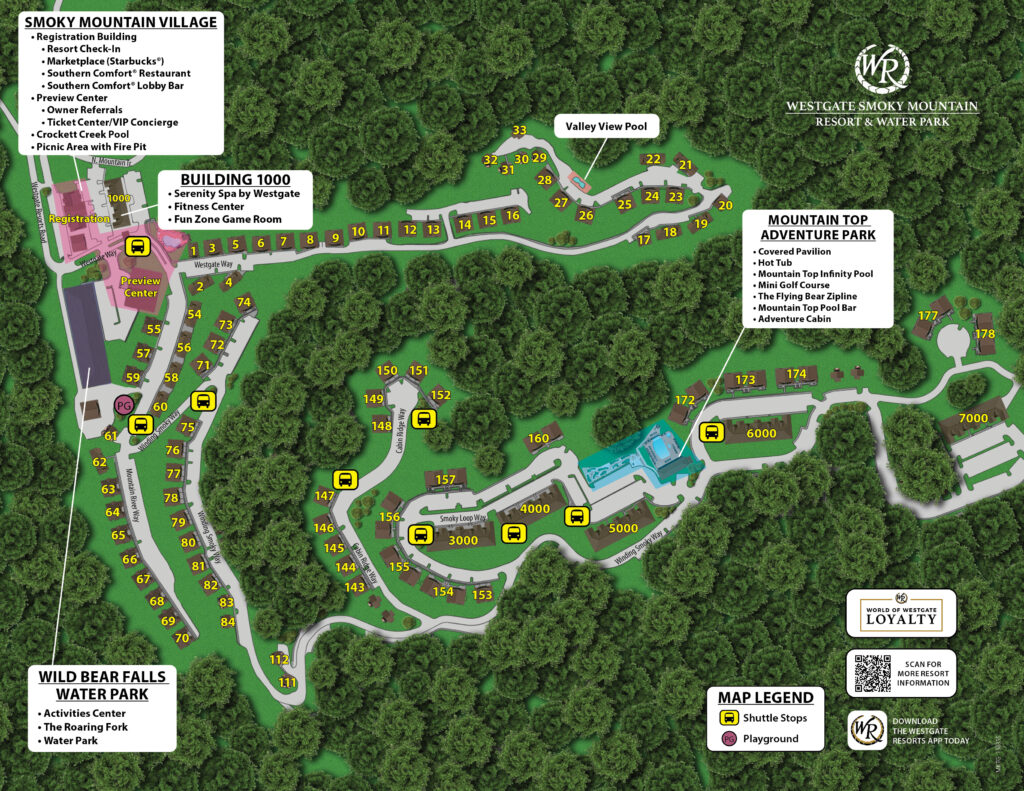 Westgate Smoky Mountain Resort & Water Park Map