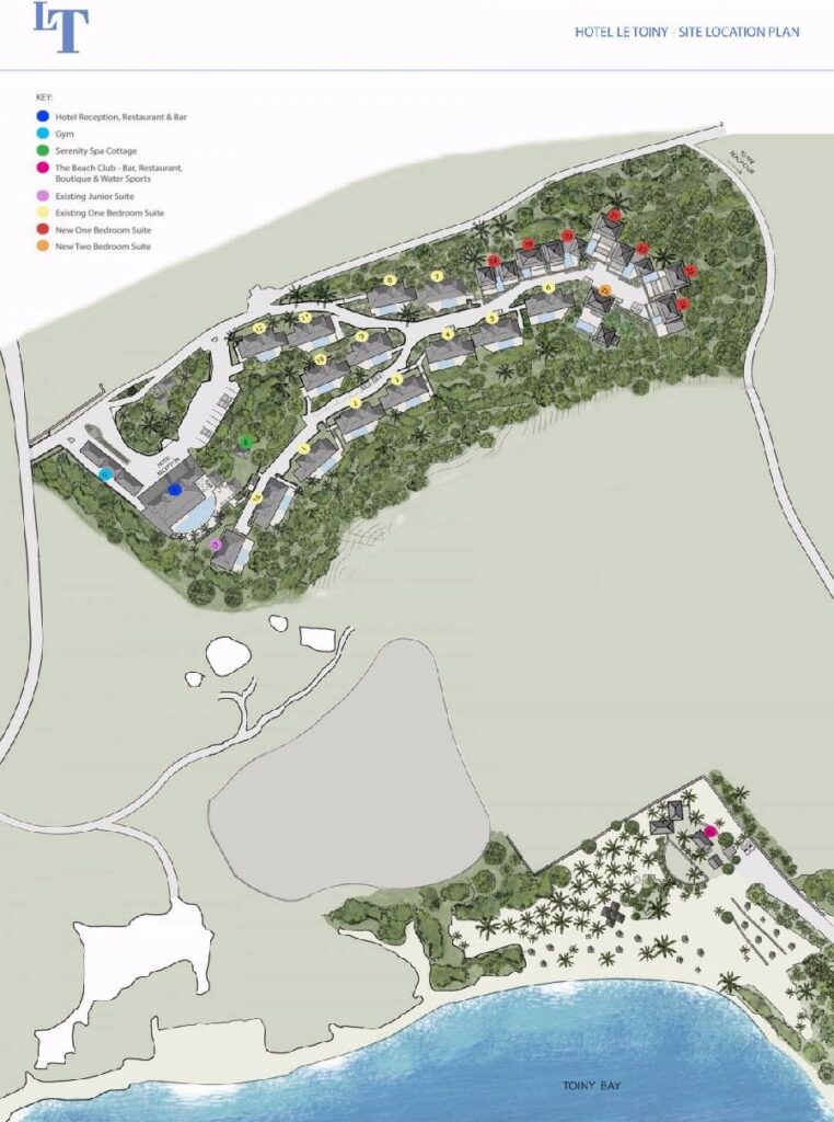 Hotel Le Toiny Resort Map