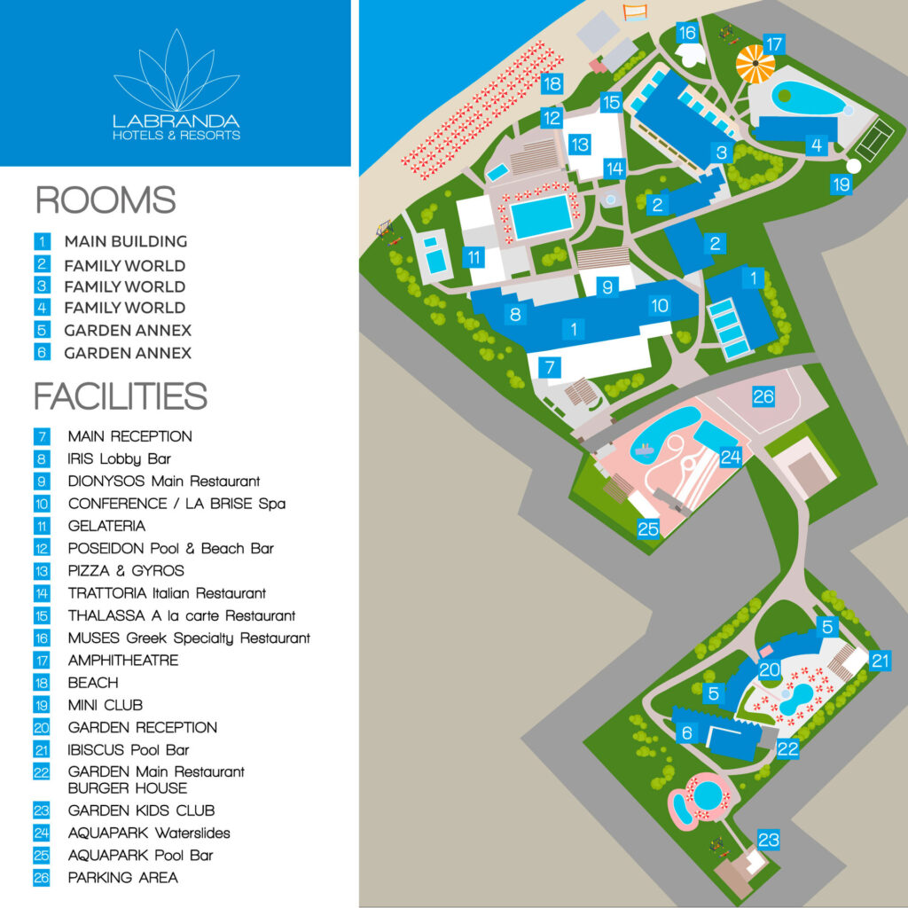 Labranda Blue Bay Resort Map