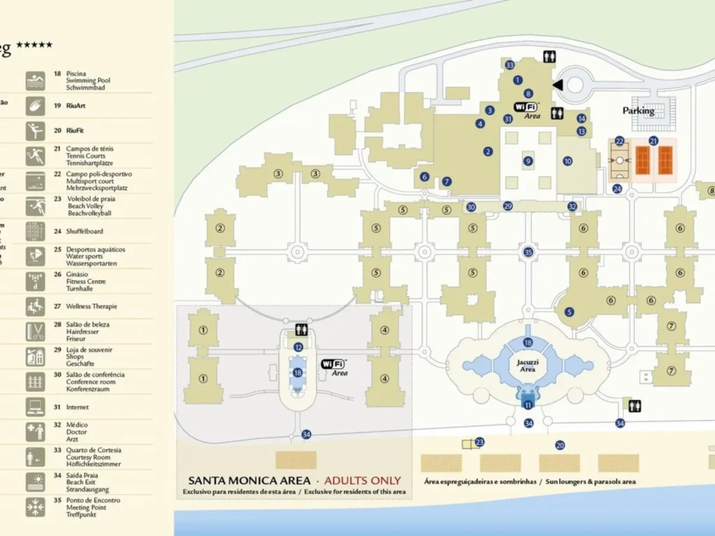 Hotel Riu Touareg Map