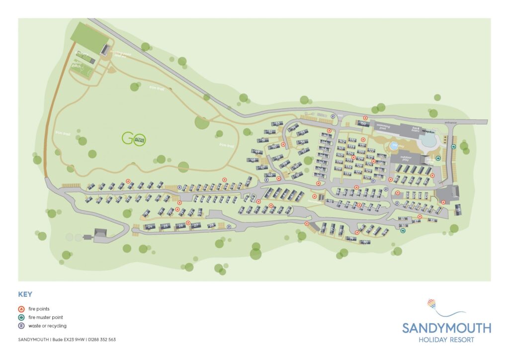 Sandymouth Holiday Resort Map